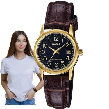 Imagem de Relógio Casio Feminino Analógico Dourado LTP-V002GL-1BUDF