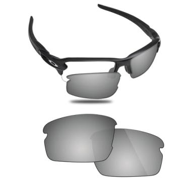 Imagem de Fiskr Lentes de reposição anti-água salgada para óculos de sol Oakley Flak 2.0 (ajuste asiático)