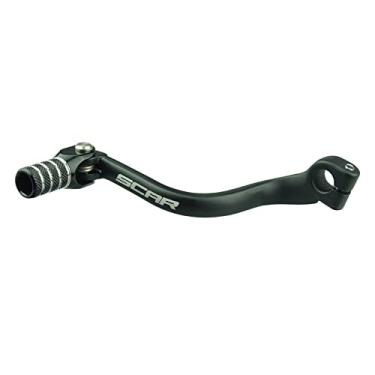 Imagem de SCAR Pedal de câmbio dobrável forjado compatível com Kawasaki KX 125 94-02 KX 250 94-08 - Preto