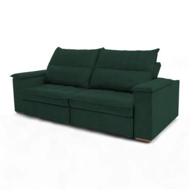 Imagem de Sofá Retrátil Reclinável Casal 2 Lugares 2,90m California Veludo - Loj