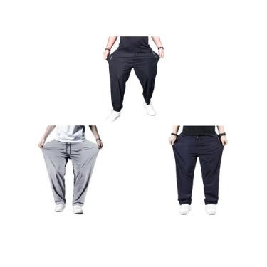 Imagem de NOVIDADE  Kit 3 Calça Sport DryFit PlusSize  PREMIUM - CJ WEAR, Multic