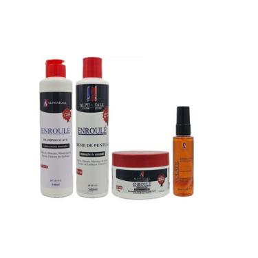 Imagem de Alphahall Enroulé Liberado Shampoo e Máscara e Creme de Pentear e Séru