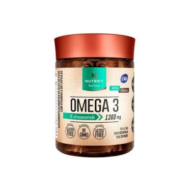 Imagem de Ômega 3 TG Sem Retrogosto 60 Cápsulas Nutrify, 84g, Sem sabor