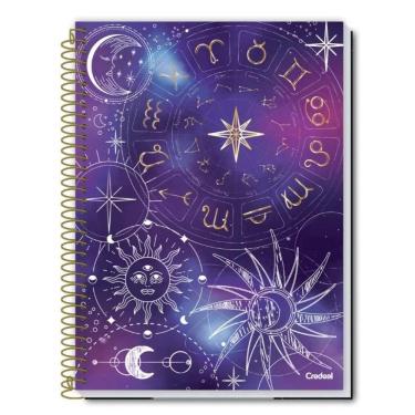 Imagem de Caderno Espiral Capa Dura Universitário 10 Matérias Stamp 160 Folhas Estampa 2