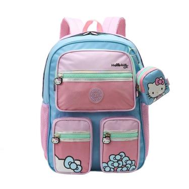 Imagem de Mochila Infantil De Costas Escolar Adolescente Hello Kitty