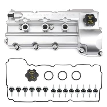 Imagem de Mocar7 Tampas de válvula de motor de aluminimun atualizadas compatíveis com Chevy 2008-2010 Chevy 300 2007-2010 Chevy Sebring Avenge Charger 2008 Chevy Magnum 2.7L Substituir: Esquerda 4892185AA
