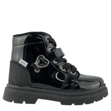 Imagem de Bota Klin Menina Preto De Verniz Infantil 365003000-Feminino