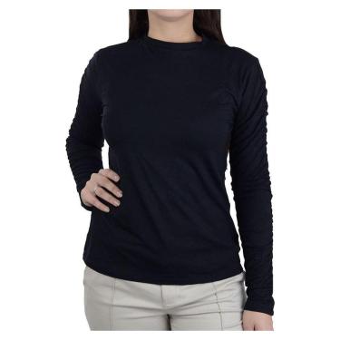 Imagem de Blusa Feminina Olho Fatal ML Viscose Preta - 601580-Feminino