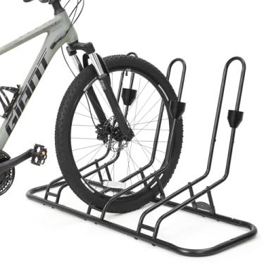 Imagem de Suporte de bicicleta, 3 suportes de bicicleta sem impacto no freio a disco e no desviador, rack de bicicleta à prova d'água para garagem, interno, externo, suporte de bicicleta para bicicleta de