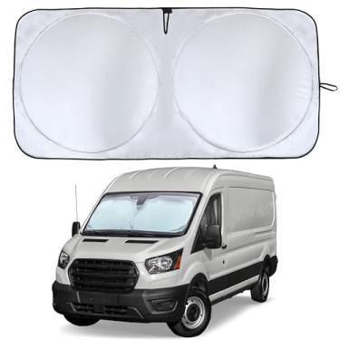 Imagem de EcoNour Para-brisa dobrável para carro | Protetor solar para janelas de carro bloqueia os raios UV e mantém o calor fora | Acessório essencial dobrável para maior conforto | 3GG (178 x 106 cm)