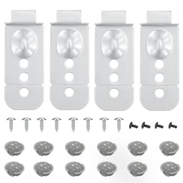 Imagem de IWIWE DD98-01051C Kit de suporte de instalação de lava-louças compatível com Samsung (pacote com 4)