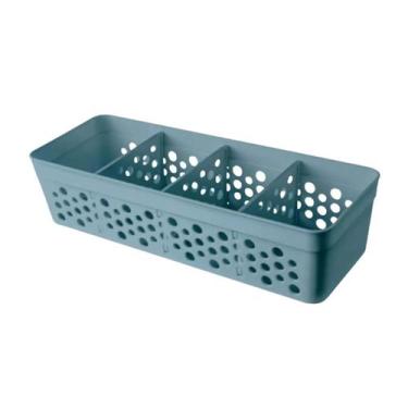 Imagem de Cesto Organizadora com 3 Divisórias Multifuncional Pequeno Cestinha Po