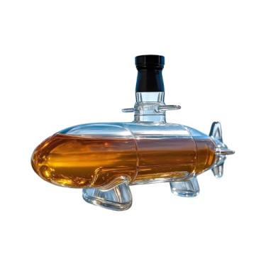 Imagem de Rrlihjgu Decantadores Para Bebidas Alcoólicas - Garrafa De Vinho Em Formato De Submarino - para Festas, Bares, Viagens, Acampamentos, Presentes e Casa