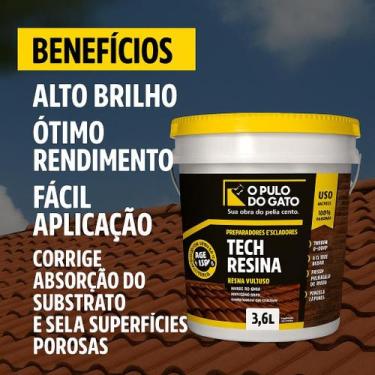 Imagem de Resina Multiuso Base D'agua 3.6l Tech - PULO DO GATO