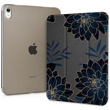 Imagem de Lepeoac Capa para iPad Air 11 (M3 2025/M2 2024) 7º 6º, iPad Air 4 e 5 de 10,9 polegadas, 5º 4º (2022/2020), capa com suporte fino com capa traseira rígida translúcida despertar/hibernar