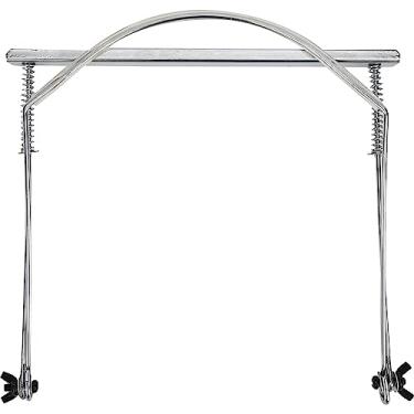 Imagem de QANYEGN Só de gaita de 24 orifícios, suporte de pescoço ajustável, detentor da gaita profissional, acessórios para instrumentos de musical (24 Löcher Silber)