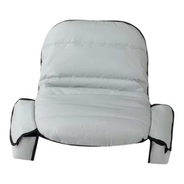 Imagem de IEUDNS Capa de assento para cortador de grama, capa de assento para trator, tiras elásticas antiderrapantes, bolsos de armazenamento convenientes, acessórios, Cinza Claro