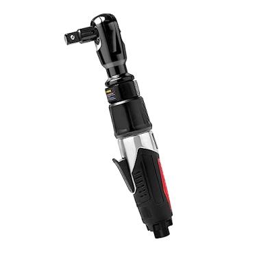 Imagem de AEROPRO TOOLS Conjunto de chaves catraca pneumática profissional de 0,9 cm com adaptador de acionamento de 1,27 cm, chave de impacto pneumática para manutenção automática, trabalho de reparo de 1,2 m