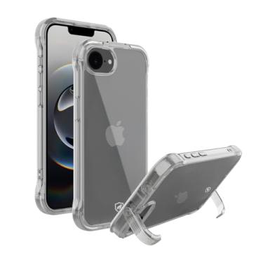 Imagem de Gshield Capa Case Lybrid Anti-impacto com Suportes Modulares de Apoio Retráteis Invisíveis (Transparente, iPhone 16E)