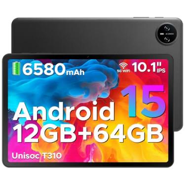 Imagem de DOOGEE Tablet Tab A9 Android 15, tablet de 10 polegadas, Unisoc T310 Quad Core, 12 GB + 64 GB, 6580 mAh, tablets Android com bateria grande, alto-falantes duplos, 8 MP + 5 MP, OTG/desbloqueio facial