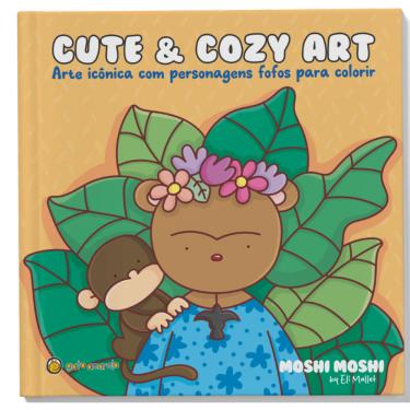 Imagem de Cute & Cozy Art: Arte Icônica Com Personagens Fofos Para Colorir