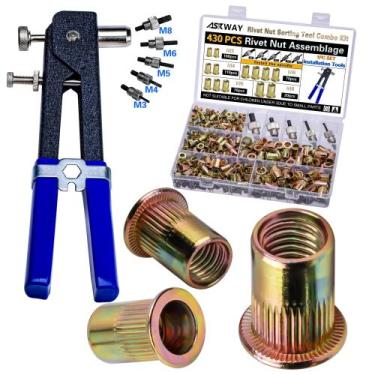 Imagem de Kit de montagem de porca de rebite ASKWAY 290 unidades com 430 unidade