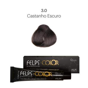 Imagem de Coloração Profissional Felps Color Castanho Escuro 3.0 (Base) - 60g