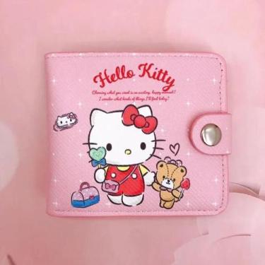 Imagem de Kawaii Hello Kitty Cinnamoroll My Melody Kuromi Sanrio Pu Porta-moedas
