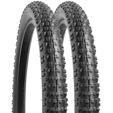 Imagem de YUNSCM 2 peças de pneus de mountain bike de 61 cm 24 x 2,60/66-507 compatíveis com pneus de bicicleta de 24 x 2,50 24 x 2,60 24 x 2,5 24 x 2,6 (Y-916)