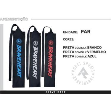 Imagem de Munhequeira de tecido rudel x-fit, Preta com silk branco