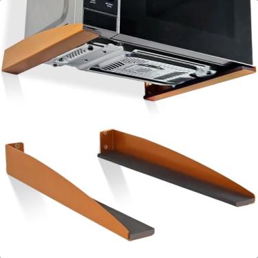 Imagem de Suporte Para Micro-ondas Forno De Parede Universal Em Aço Navan (Dourado)