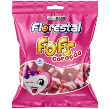 Imagem de Marshmallow Coração Morango 220g Fofs Florestal
