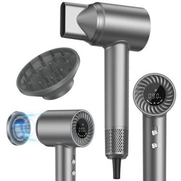 Imagem de Secador de cabelo lpstea 150000 RPM Motor sem escova 500M de íons nega