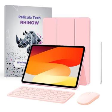 Imagem de Kit Capa Rosa Bebê Slim para Xiaomi Redmi Pad SE 11": Película de vidr