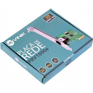 Imagem de Placa de Rede 10/100/1000 PCI-E PRV1000E com Suporte LOW Profile Vinik 26261