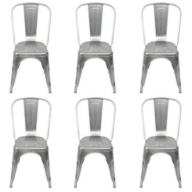 Imagem de Kit 6 Cadeiras Titan em Aço com Pintura Epóxi - OR Design