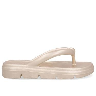 Imagem de Chinelo Usaflex Dedo Poofy Metalizado Ouro Ligth 34