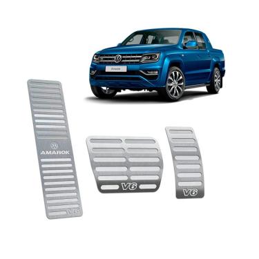 Imagem de Descanso + Pedaleiras Automático Amarok V6 2010/2019 Prata