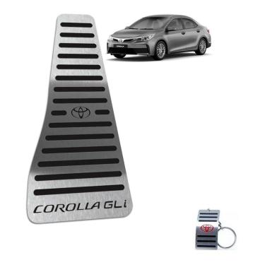 Imagem de Descanso De Pé Aço Inox Toyota Corolla Gli 2014/2019 Preto