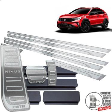 Imagem de Descanso Pedaleira Soleira Volkswagen Nivus Trendline Prata