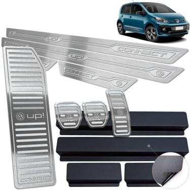 Imagem de Descanso + Pedaleira + Soleira Prata Baixo Relevo UP Connect