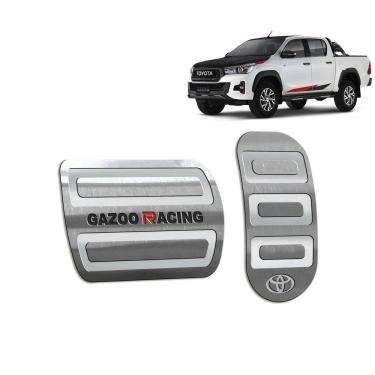 Imagem de Pedaleira Automático Toyota Hilux Gr Sport 2019-2021 Prata