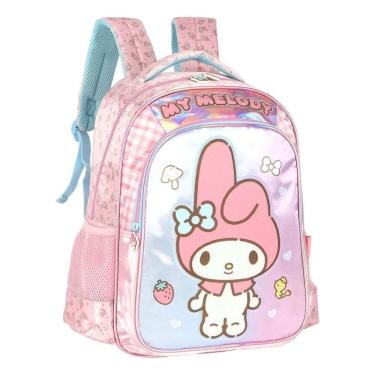 Imagem de Mochila De Costas Amigos Da Hello Kitty My Melody Rosa