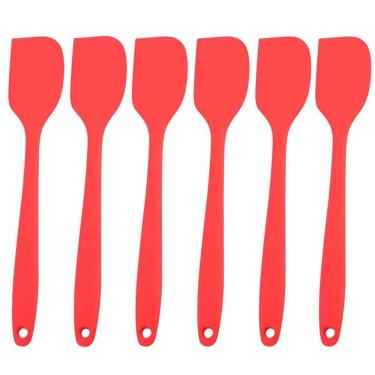 Imagem de Espatula De Silicone Vermela Grande Kit 06 Un