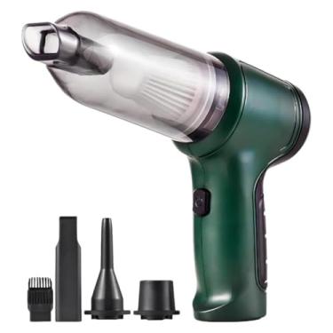 Imagem de Aspirador de Pó Sem Fio Portátil 4 em 1 – Multifuncional, Leve, Potente e Recarregável para Casa e Carro(Verde)