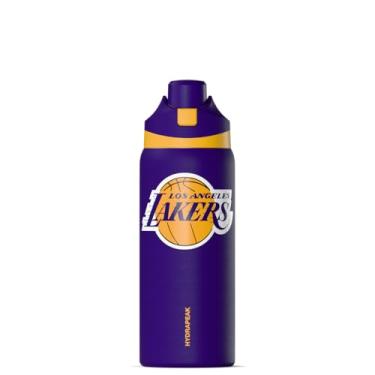 Imagem de Hydrapeak Garrafa de água oficialmente licenciada pela NBA Los Angeles Lakers de 947 ml com tampa Chug, água isolada de aço inoxidável