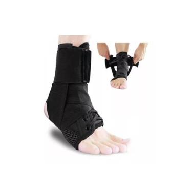 Imagem de Estabilizador de tornozelo respirável com suportes laterais tamanho M 