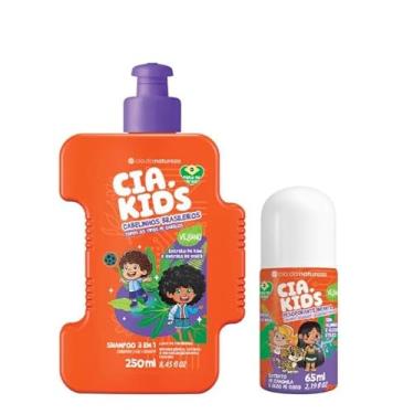 Imagem de Cia Kids Cabelinhos Brasileiros Kit Shampoo 3x1 e Deo Roll On Camomila