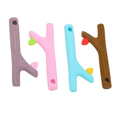 Imagem de Generic Silicone bebê Mordedor Brinquedo Oco Tubo de Dentição Fácil de Segurar Colorido Mastigável para Reduzir a Dor Em Bebês