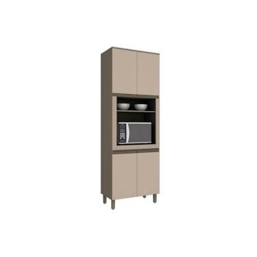 Imagem de Paneleiro de Cozinha Modulado Connect c/ 4 Portas (1 Forno) 71.5cm Off White - Henn